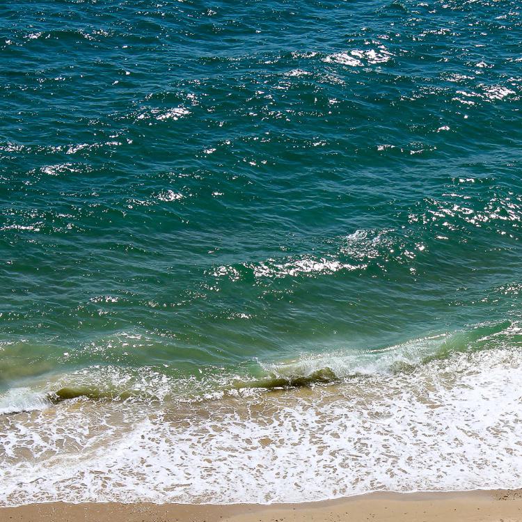 Waves and beach