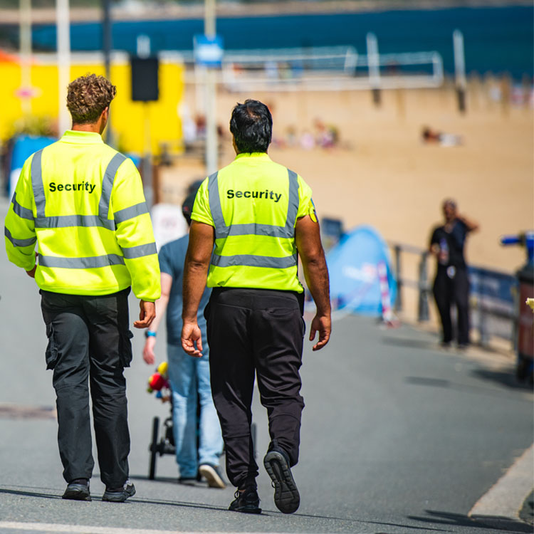 Seafront security staff